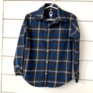 Janie and Jack Long-sleeved plaid button down